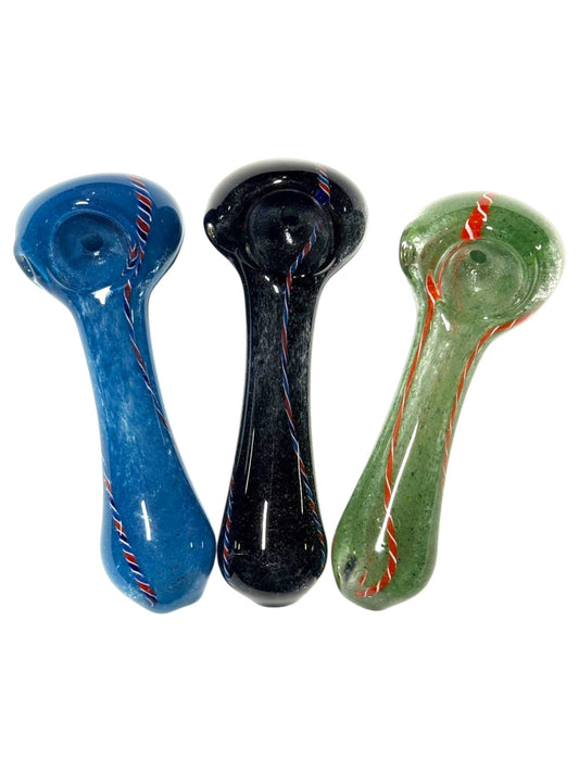 H86 4" Lined Classic Colored Handpipe Assorted Colors 5ct