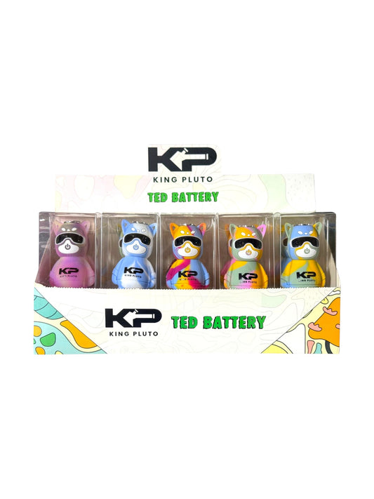 King Pluto Ted 510 Battery Tye-Dye Colors 10ct