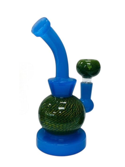 RG61 6" Wind Waves w/ Matching Bowl Waterpipe Assorted Colors