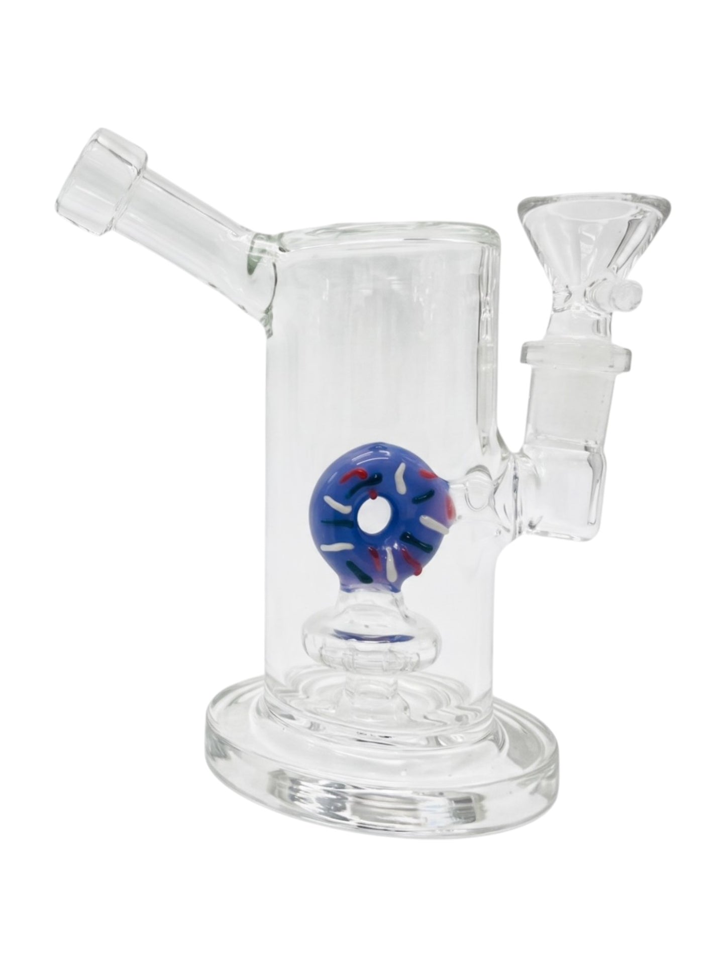 RG62 6" Clear w/ Donut Perc Waterpipe Assorted Colors