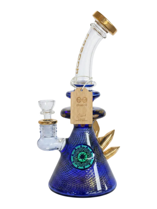 CHE-241 10" Cheech Multi Color Gold Crystal