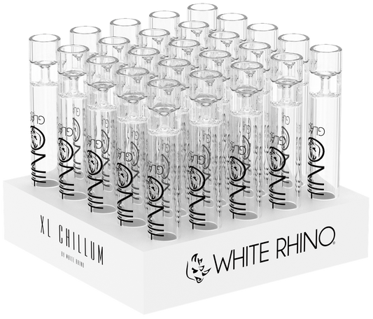 WHITE RHINO XL CHILLUM - 25ct DISPLAY