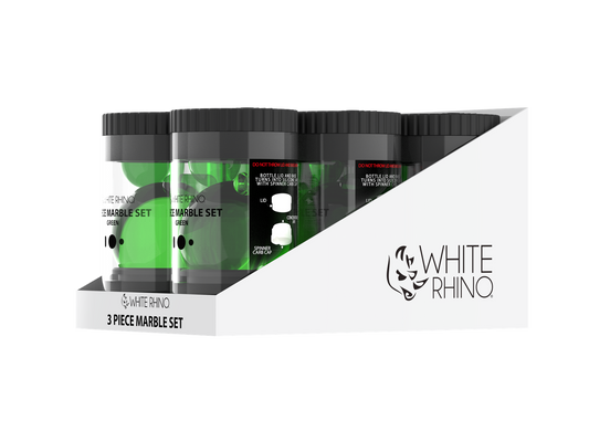 WHITE RHINO TERP SLURPER 3 PIECE SET GREEN -6ct DISPLAY