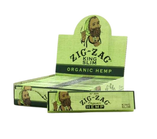 Zig Zag Papers Organic Hemp King Size Slim 24 CT