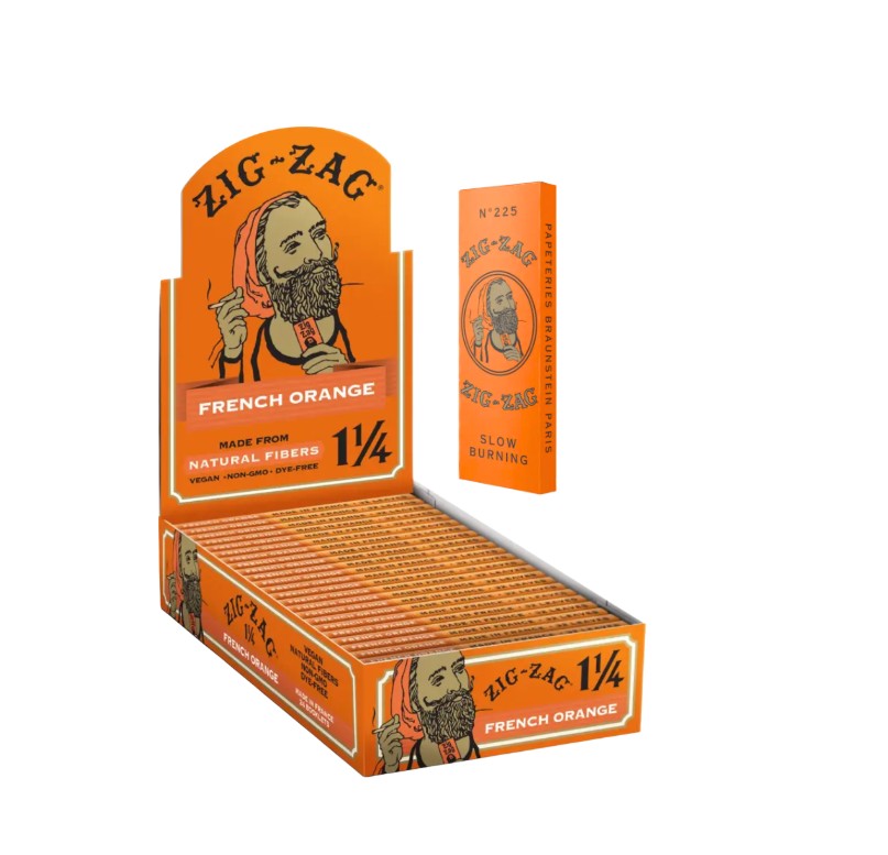 Zig Zag Papers French Orange 1 1/4" Size 24 CT