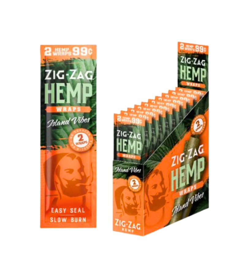 Zig Zag Hemp Wraps 2 Pack 25 CT