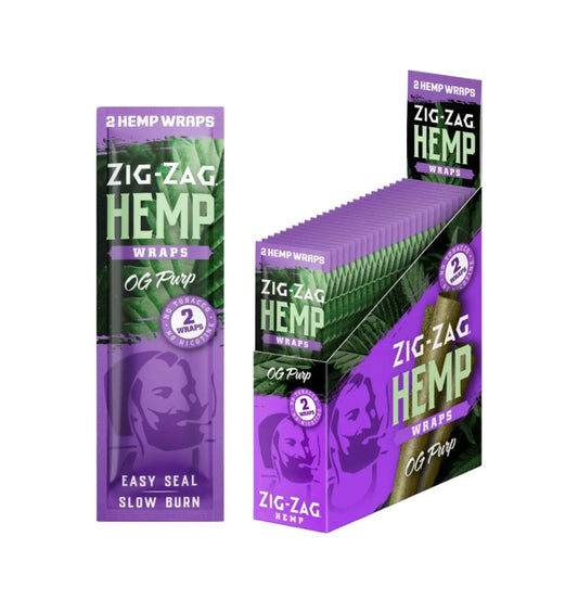 Zig Zag Hemp Wraps 2 Pack 25 CT