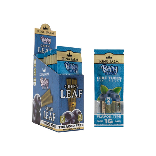 King Palm Herbal Green Leaf Mini 2 Pack 10CT