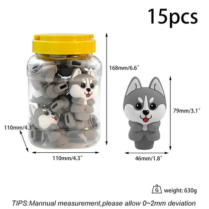 SHP20 Silicone Siberian Husky Handpipes 15ct
