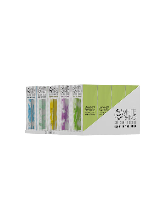 White Rhino Silicone Dugout Glow in the Dark - 20CT Display