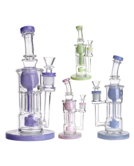RG2 PHX469 9" Recycler w/ Matrix Perc Waterpipe Assorted Colors