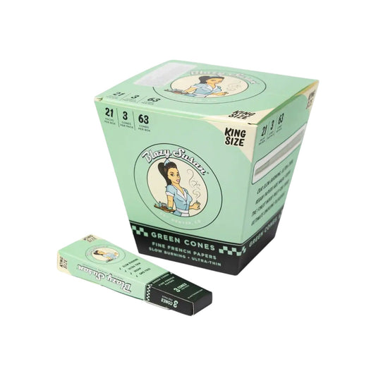 Blazy Susan Green Cones King Size 3 Pack 21 CT