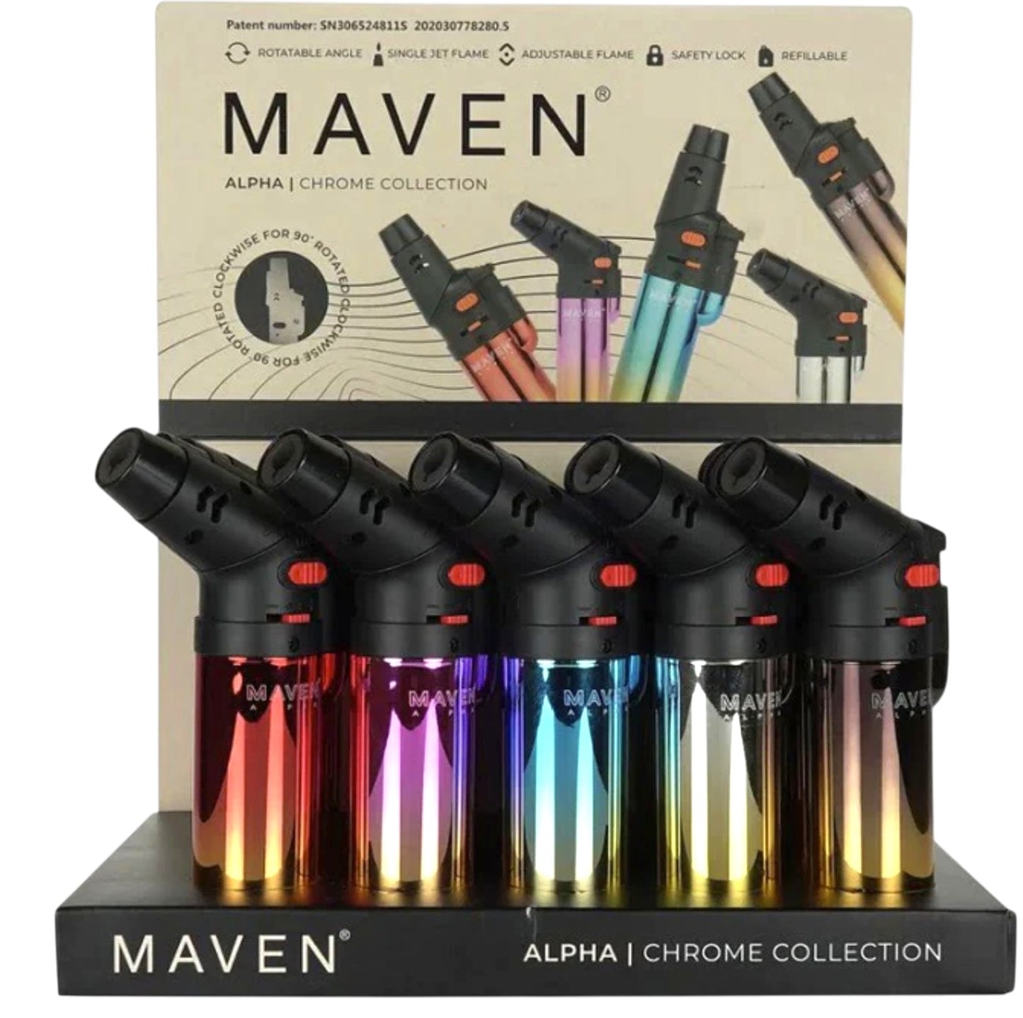 MAVEN APLHA - CHROME COLLECTION (15PK DISPLAY)