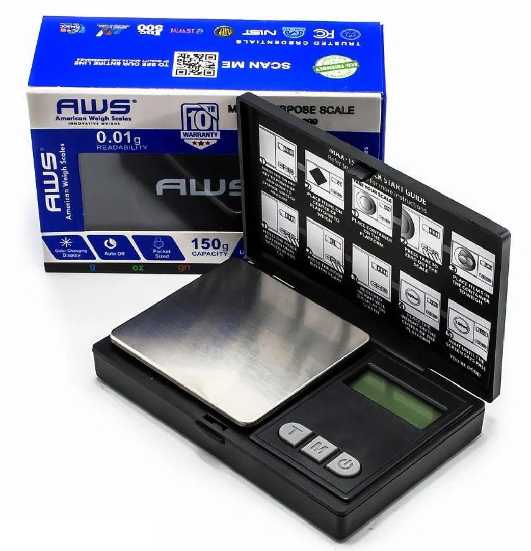 AWS MAX-150G 0.01G w/ USB LIGHT