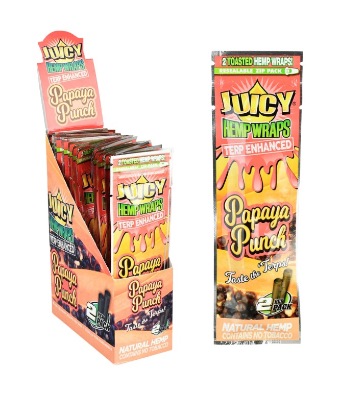 Juicy Jay's Terp Enchaned Hemp Wraps 2 Pack 25 CT