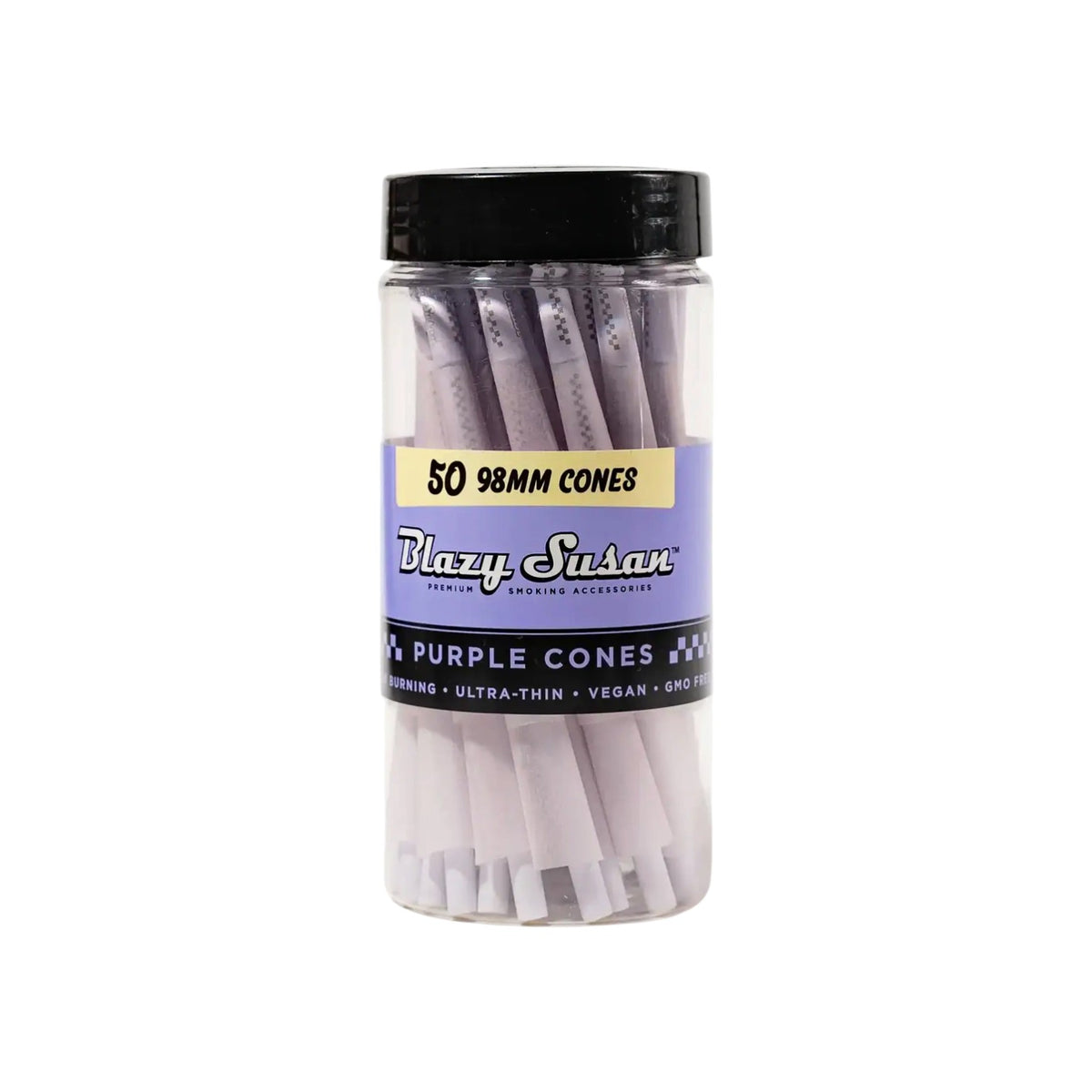 Blazy Susan Purple Cones Jar 98mm Size 50 CT