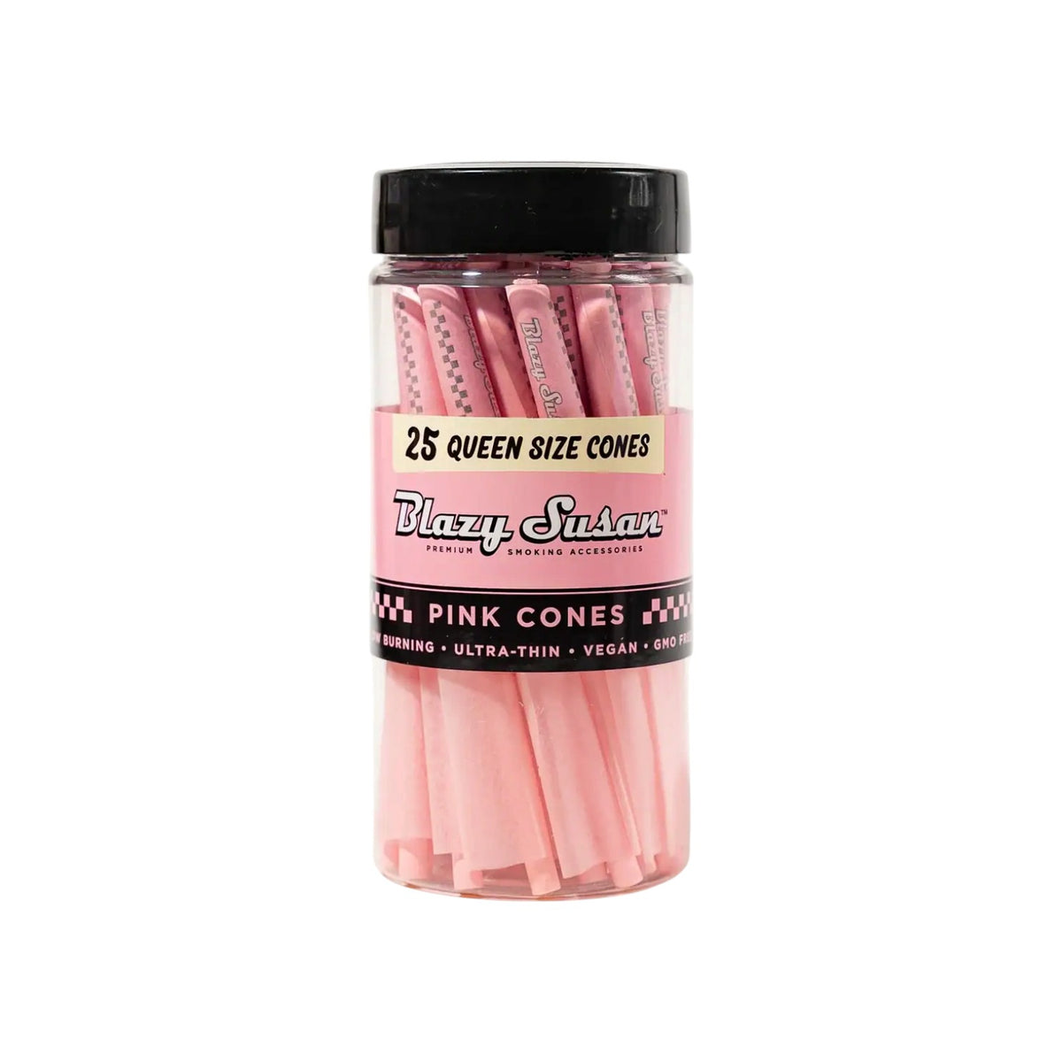 Blazy Susan Pink Cones Jar Queen Size 25 CT