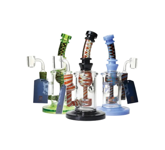 RG4 PHX544 8" Wigwag Colored Waterpipe Assorted Colors