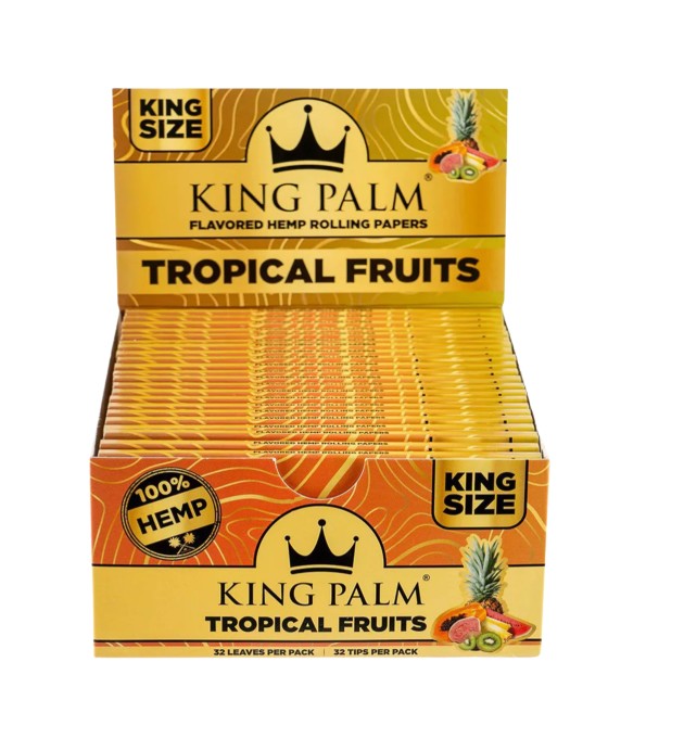 King Palm Hemp Papers + Tips King Size Magnet  22 CT