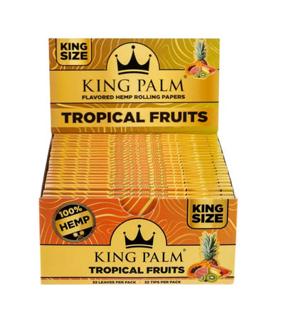 King Palm Hemp Papers + Tips King Size Magnet  22 CT