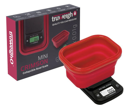Truweigh Mini Crimson Scale Collapsible Bowl 100g 0.01g