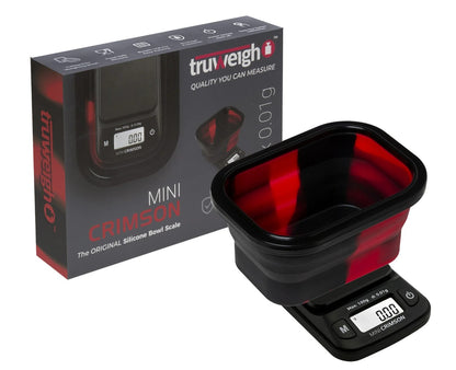 Truweigh Mini Crimson Scale Collapsible Bowl 100g 0.01g