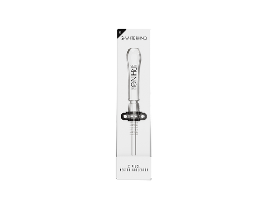 WHITE RHINO 2 PIECE NECTAR COLLECTOR V1 -5ct DISPLAY