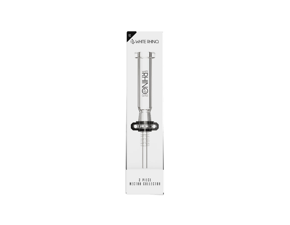 WHITE RHINO 2 PIECE NECTAR COLLECTOR V2 -5ct DISPLAY