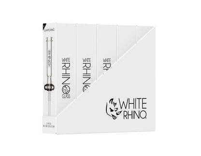 WHITE RHINO 2 PIECE NECTAR COLLECTOR V2 -5ct DISPLAY