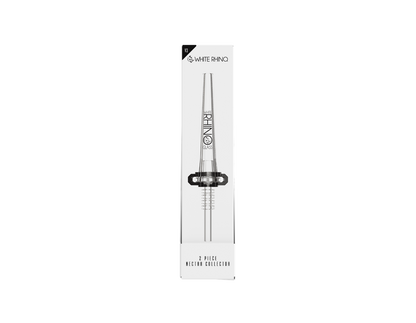 WHITE RHINO 2 PIECE NECTAR COLLECTOR V3 -5ct DISPLAY