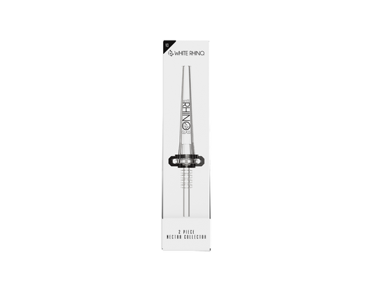WHITE RHINO 2 PIECE NECTAR COLLECTOR V3 -5ct DISPLAY