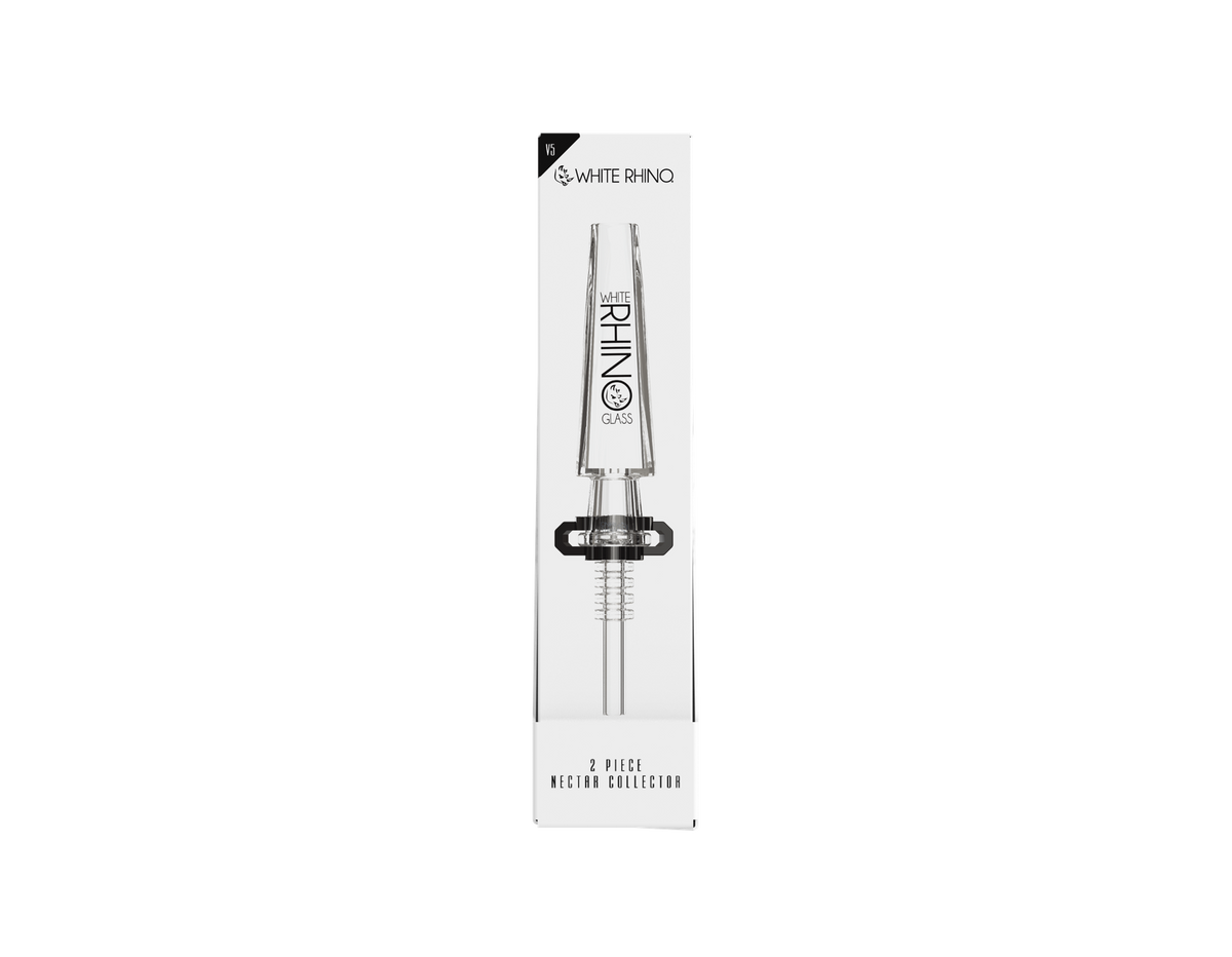 WHITE RHINO 2 PIECE NECTAR COLLECTOR V5 -5ct DISPLAY