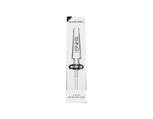 WHITE RHINO 2 PIECE NECTAR COLLECTOR V5 -5ct DISPLAY