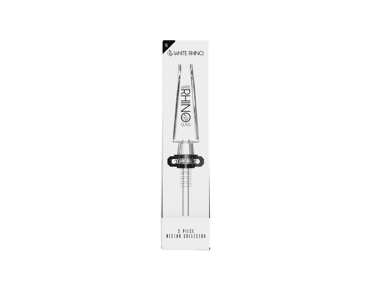 WHITE RHINO 2 PIECE NECTAR COLLECTOR V6 -5ct DISPLAY
