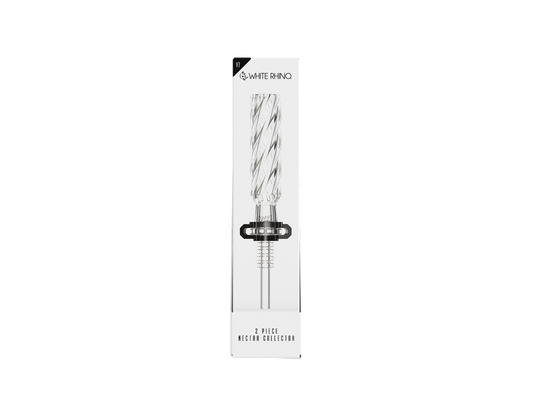 WHITE RHINO 2 PIECE NECTAR COLLECTOR V7 -5ct DISPLAY