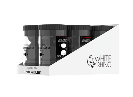 WHITE RHINO TERP SLURPER 3 PIECE SET BLACK -6ct DISPLAY